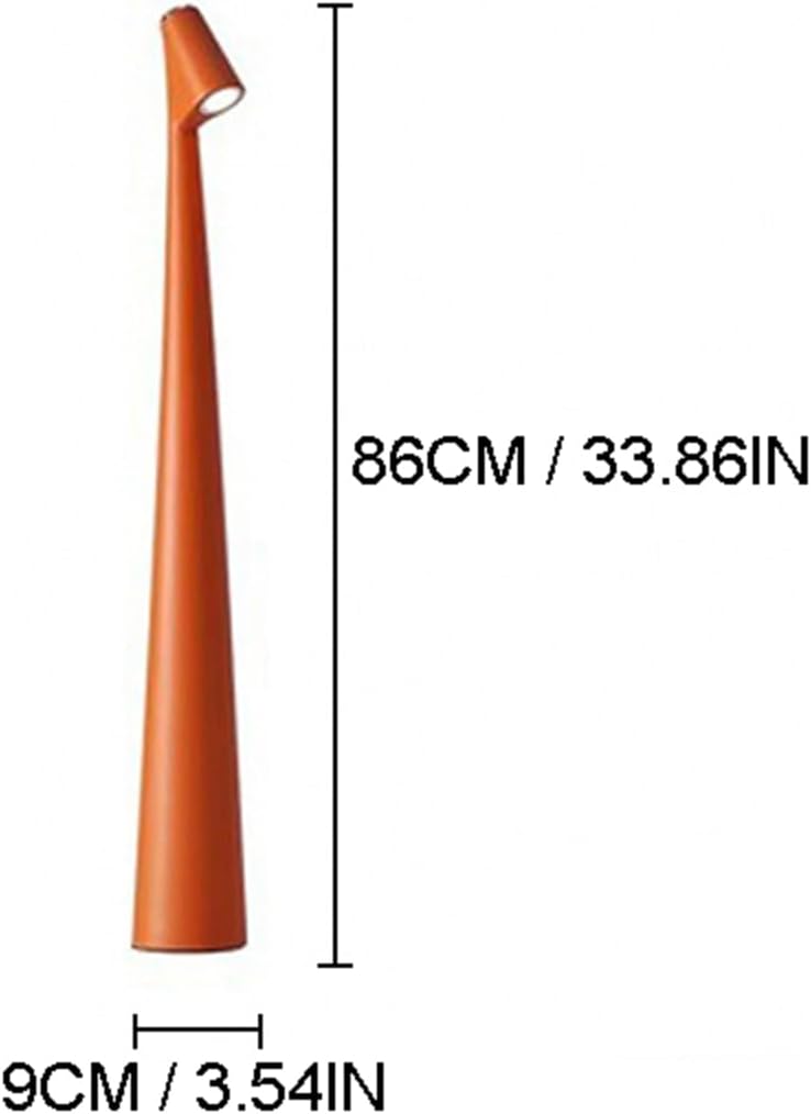 Desk Lamps LED Night Light Rechargeable Tri-Color Variable Light Bedside Lamp Decorative Lamp Reading Light(Color:Orange)