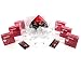 Produktbild Campari Wein Cocktail Glas x 6 | original 4 cl Gastro Aperitiv Stielglas Set inkl. 250 Servietten 6i3r