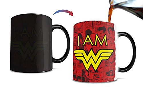 Morphing Mugs DC Comics I AM Wonder Woman Heat Reveal Ceramic Coffee Mug - 11 Ounces