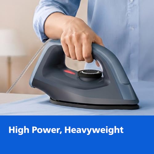 Image of Philips DST0700 /00 Hi-Power Heavy Weight Dry IRON 1350 W - World's No 1 Ironing brand, Advanced Alloy Non Stick Soleplate, Fluidic Cool Touch Design, Ultra Powerful 1350 W Performance