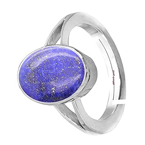 Bague ajustable lapis-lazuli naturel de qualité supérieure AAA+ - 3
