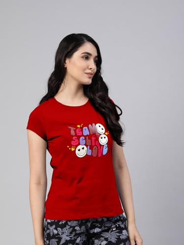 Image of Lyra Women's Cotton Regular Fit T-Shirt