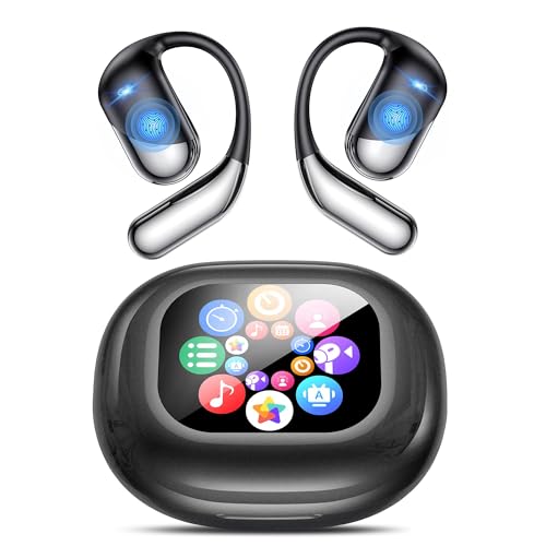 Real-Time AI Translation Earbuds 198 Languages Translator Earphones, Audifonos Traductores Inglés Español, Bluetooth 6.1, OWS Open Ear & LCD Touch, Translating Device for Travel Meetings Learning by Xoruezls - Used condition - US$25.45