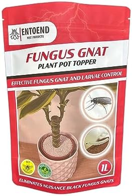 ENTOEND Fungus Gnat Plant Pot Topper | 1 Litre Resealable Pouch | Naturally-Derived Prevention and Solution for Fungus Gnats and Soil Mites | Plant, Pet and Child Safe