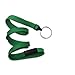 Green Lanyard, flat braid, break-away, split ring, 3/8" wide (100pk)