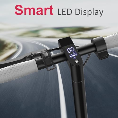 VOLPAM Electric Scooter, 350W/500W Motor, Max 21-28 Miles Range, 19/21 Mph Top Speed, 8.5''/10'' Tires, Dual Braking, Kick Scooter, 2 Wheels and Height Handlebars (10.5Ah-23Miles-350W) - Thumbnail 4