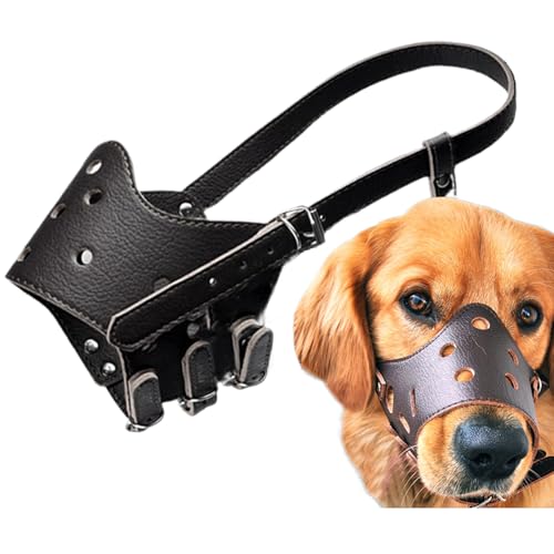Sdlanhuagroup TOPBL-25 Dog Muzzle Leather, Comfortable And Safe Anti-Barking Leather Dog Muzzle cover