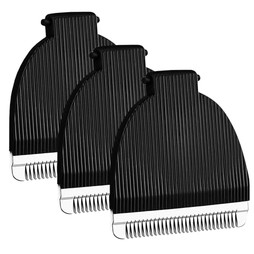 3 Packs Black Replacement Blades for Meridian Trimmer Compatible with Meridian Body Trimmer Onyx & SageHygienic Ceramic Replacement Blades