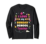 Photo Gallery i love my sunday school teacher – christian church women s maglia a manica Photo Gallery i love my sunday school teacher – christian church women s maglia a manica