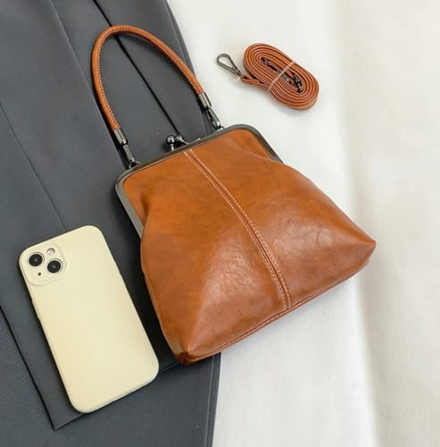 Mini Denim Crossbody Bag For Women,2025 Womens Small Blue Denim Tote Kiss Lock Purse Handbag for Daily Life4