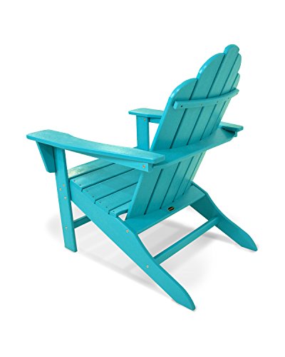 Polywood Eca15Ar Long Island Adirondack Chair, Aruba #TOP2