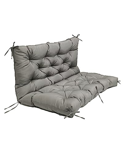 Coussin de banc extérieur contre l'inconfort d'une balancelle matelas étanche gris