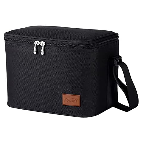 Aosbos Insulated Lunch Bag with Strap Cover