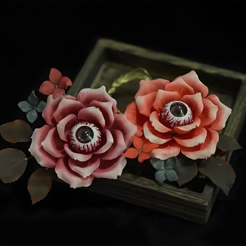 Gothic Rose Silicone Molds Set, 3 Pack Pink Resin Molds with Skull, Scorpion, Rose Designs for Crafting
