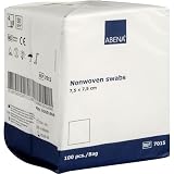 ABENA Garze non sterili 7.5 x 7.5 cm tessuto non tessuto, 100 pezzi