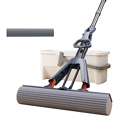 Wysoce chłonne głowice do mopa gąbkowego 38 cm do czyszczenia na mokro i na sucho, idealna do wydajnego czyszczenia podłóg gąbka mop do użytku domowego i komercyjnego