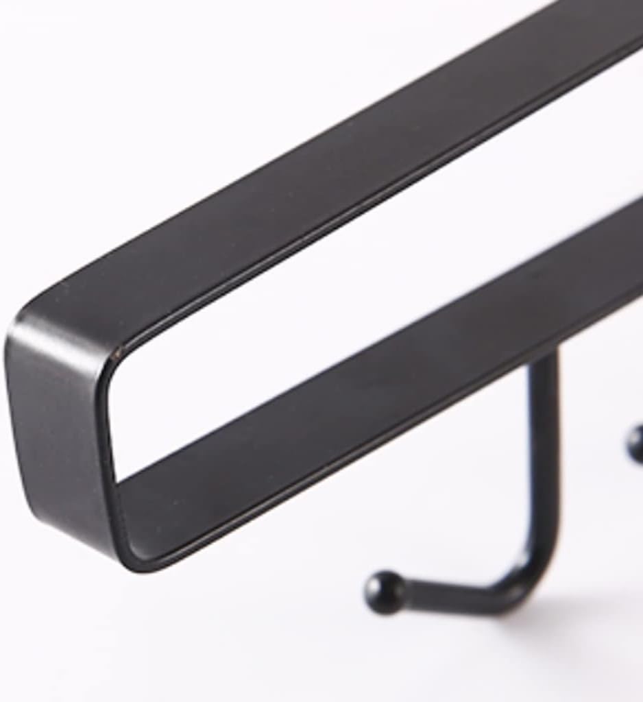 No Need to Punch Storage Rack Hook Hanging Cover Paper Rack, Kitchen Iron Multi-Function Hanger