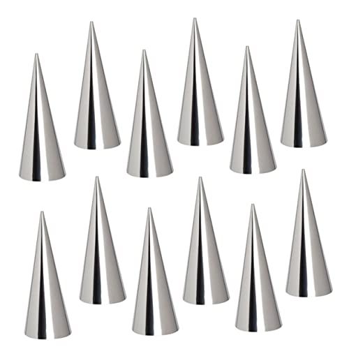 PRETYZOOM 10piezas Moldes Para Croissants De Acero Inoxidable Para Hacer Cruasanes Espiral y Hornear Pasteles Para Repostería y Cocina