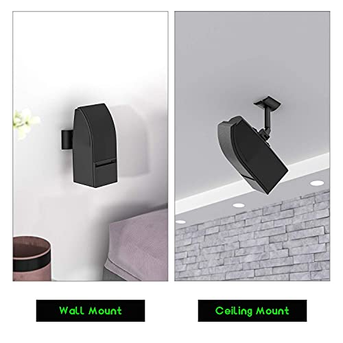 Wall And Ceiling Mount For Bose 161,Bose 151 Se Environmental Speakers, Multiple Tilt & Swivel Adjustable Mounting Bracket Compatible With Bose Model 100 Speakers, Single Black #TOP1