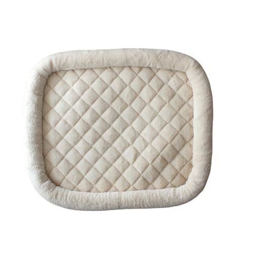 キン・フクロウ ペットベッド 犬用マット 猫用マット 寝具 洗える 滑り止め付き 五つサイズ 小型・中型・大型用 (L 65*55CM, ホワイト)