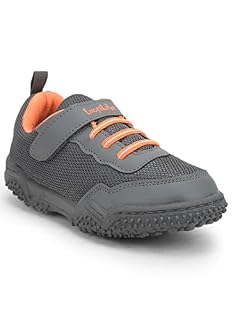 Liberty Quick-1 Grey Walking Shoes for Kids - 31