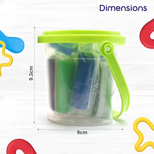 Image of Chanak Creative Dough Bucket Pack of 2, Clay Dough with 20 Colorful Clay & Sculpting Figures, Non-Toxic Clay Dough, Inventive Clay Kit for Kids Above 3 Years