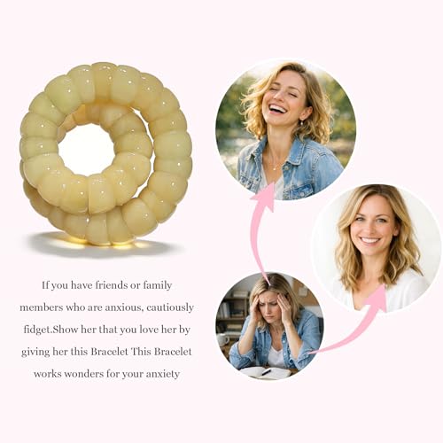 Image of Long tiantian Bodhi Fidget Bracelet for Women Natural Mudi Bodhi Seed Stretch Bracelets Protection Healing Jewelry Anxiety Relief Items