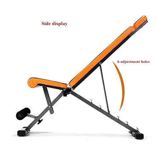 Treadmill Foldable,Multifunction Foldable Weight Bench Adjustable Non-Slip Dumbbell Stool Portable Profession Fitness Chair for Home Gym Dedicated Ab Training etcA BJY969 (Color : A)