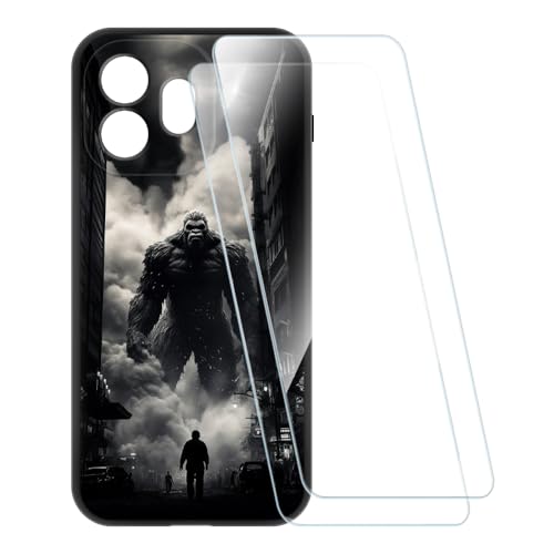 ESACMOT �v�����g�P�[�X + 2�������K���X�t�B���� OnePlus 15T 5G �Ƃ̌݊�������, �Ռ��z���\�t�g�J�o�[ HD�N���A (�����X�^�[)