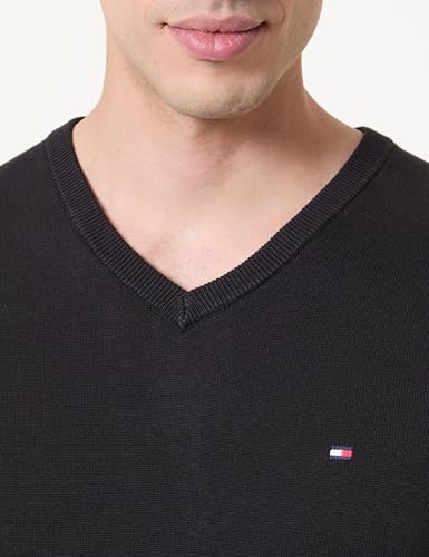 Sweat shirt Tommy Hilfiger Essential Cotton V Neck EU - vue 10