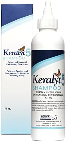 Keralyt 5 Anti-Dandruff Shampoo - Max Strength 5% Salicylic Acid Scalp Build-Up Clearing - Promotes Relief from Dandruff, Psoriasis, Seborrheic Dermatitis, Dryness, and Itchiness