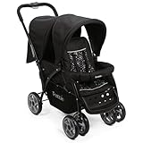 TRÈS BIEN ÉQUIPÉE : 2 canopys, 2 tabliers, grand panier shopping. HABILLAGE PLUIE intégral inclus.