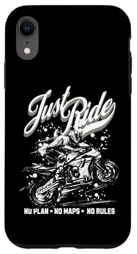 Just Ride �I�[�g�o�C�O���t�B�b�N�A���[�T�[�f�U�C���A�X�|�[�c�o�C�N �X�}�z�P�[�X iPhone XR �p