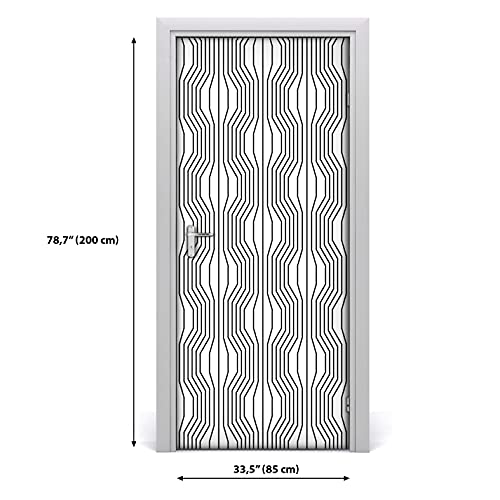 Papier peint sur la porte mural masquer imperfections avec Magic-Stick