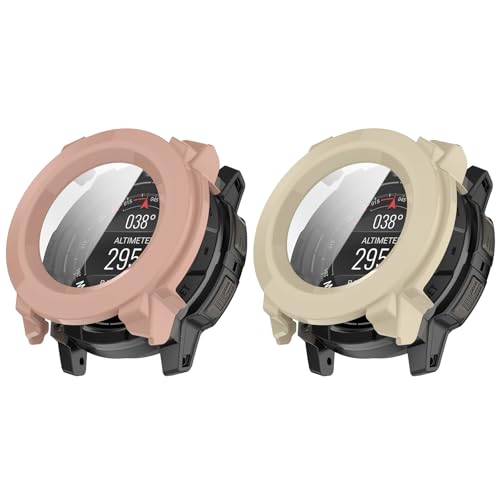 RuenTech 2���Z�b�g �Ή�Garmin instinct 3 50mm �P�[�X �K�[�~�� �C���X�e�B���N�g 3 �p�J�o�[ �n�[�hPC�{�����K���X �ϏՌ� Garmin instinct 3 AMOLED/SOLAR �p�J�o�[ �X�}�[�g�E�H�b�`�A�N�Z