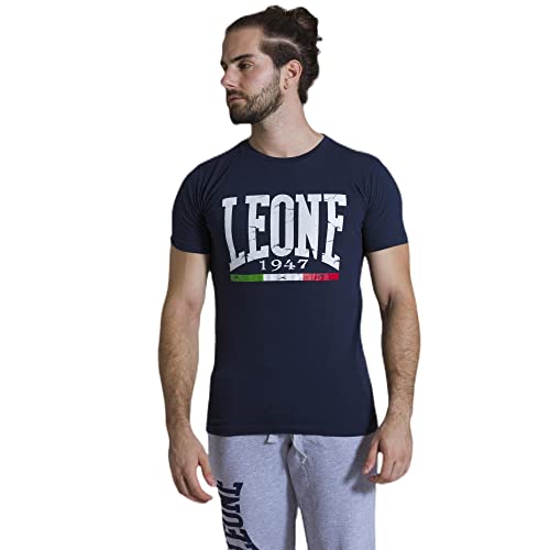 Leone 1947 Sport Fight Activewear LSM1247, Maglietta Uomo, Blu, XXL