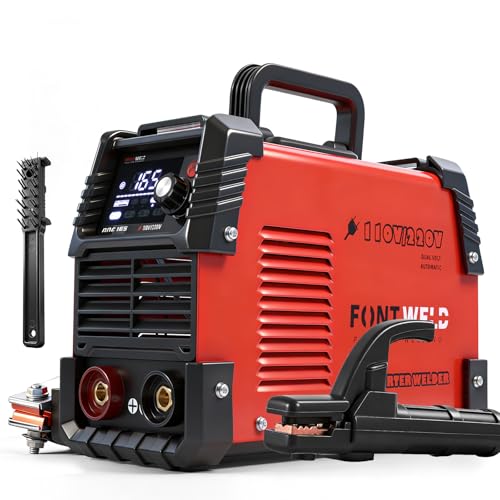 Image of 165A Stick Welder, Portable Welding Machine, IGBT Inverter ARC Weldr 110 /220V Dual Voltage Hot Start ARC Force, Large LED Display MMA /Lift TIG Welder for 1 /16 inch to 1-8 inch Rod