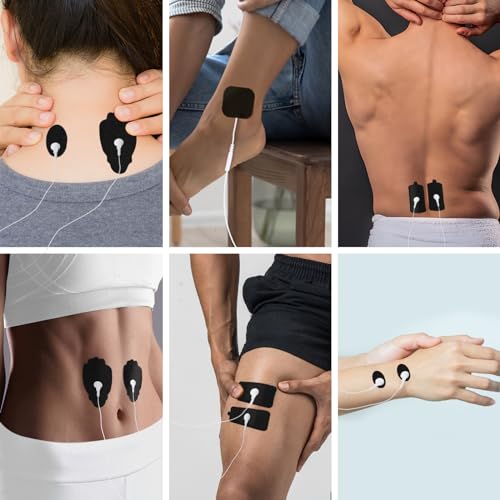 TENS Unit Electrode Pads TENS Pads Replacement Pads for TENS Unit Pads Electrodes for TENS Unit Replacement Pads 20pcs Stim Pads 3.5mm snap-on Connector for Belifu TENS Unit Pads/Medvice TENS - Thumbnail 6