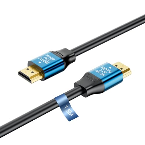 VoltWave Cavo hdmi 2.0 cavi hdmi HD 4kX2k 60hz 18Gbps supporta il formato 3D Adatto per laptop, monitor, proiettori, televisori HD, PS5 e altri. 1.5M cavi (HDMI-1.5M)