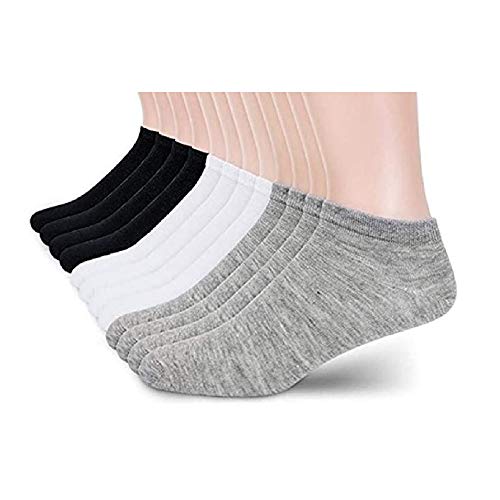 I&S Men's 12 Pack Low Cut No Show Ankle Socks - Socks Men Size 10-132