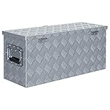  Festnight Caja de Aluminio Multiusos con Sistema de Cierre (76,5x26,5x33 cm)