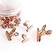 Rose Gold Metal Push Pin with Clip for Cork Boards - Bulletin Boards and Cubicle Walls Great Alternative（25pack）