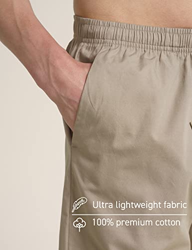 Image of DaMENSCH Cotton Lounge Elasticated Waistband, Bermuda Pants, Relaxed Fit, Home Shorts for Men