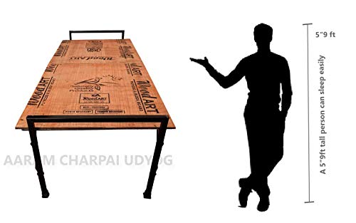Image of Aaram Charpai Udyog Smart Plywood Foldable Single Bed (Size 2.5 X 6) | Paint Finish; Strong; Brown
