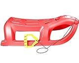 Ab auf den Hang! Schlitten Arrow, ab 3 Jahren Rodel mit Zugseil, hochwertiger Kunststoff, extrem robust
