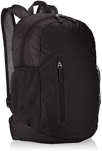 Amazon Basics Lightweight Packable Hiking Travel Day Pack Backpack - 19 x 8 x 13 Inches, 35 Liter, Black