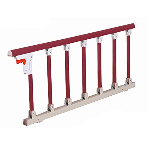 Barrière de lit médicale 101x40cm avec protège-mains rabattables pour une stabilité maximale - 2