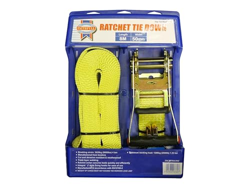 Image of Faithfull TDTRUCK82 4500Kg Trucker Breaking Strain Ratchet Tie Down