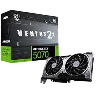 MSI Placa gráfica GeForce RTX 5070 12G Ventus 2X OC/NV VD9102