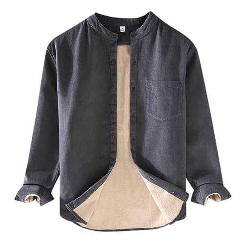 Camisa de pana polar para hombre que soluciona el frío con comodidad